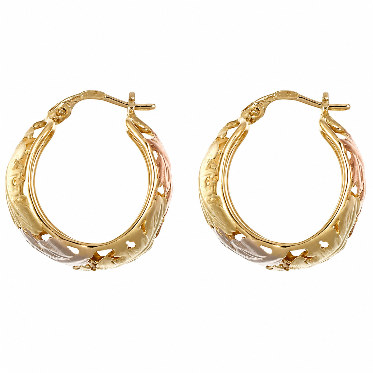 Orecchini - 18 carati Oro giallo, Oro rosa, Oro bianco