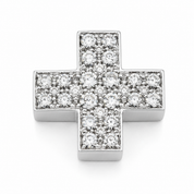 Ciondolo - 18 carati Oro bianco - 0.90ct. tw. Diamante (Naturale) - Made in Italy - Handmade