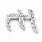 Ciondolo - 18 carati Oro bianco - 0.285ct. tw. Diamante (Naturale) - Made in Italy - Handmade