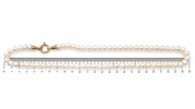 Collana - 18 carati Oro giallo - Perla - Made in Italy - HandMade