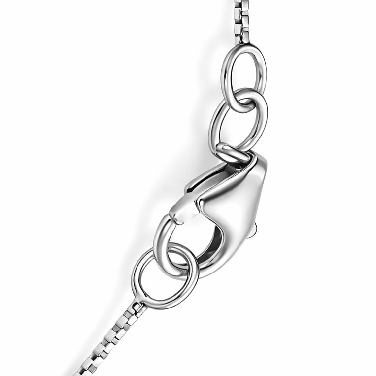 Collana con ciondolo - 18 carati Oro bianco - 1.24ct. tw. Acquamarina - Diamante