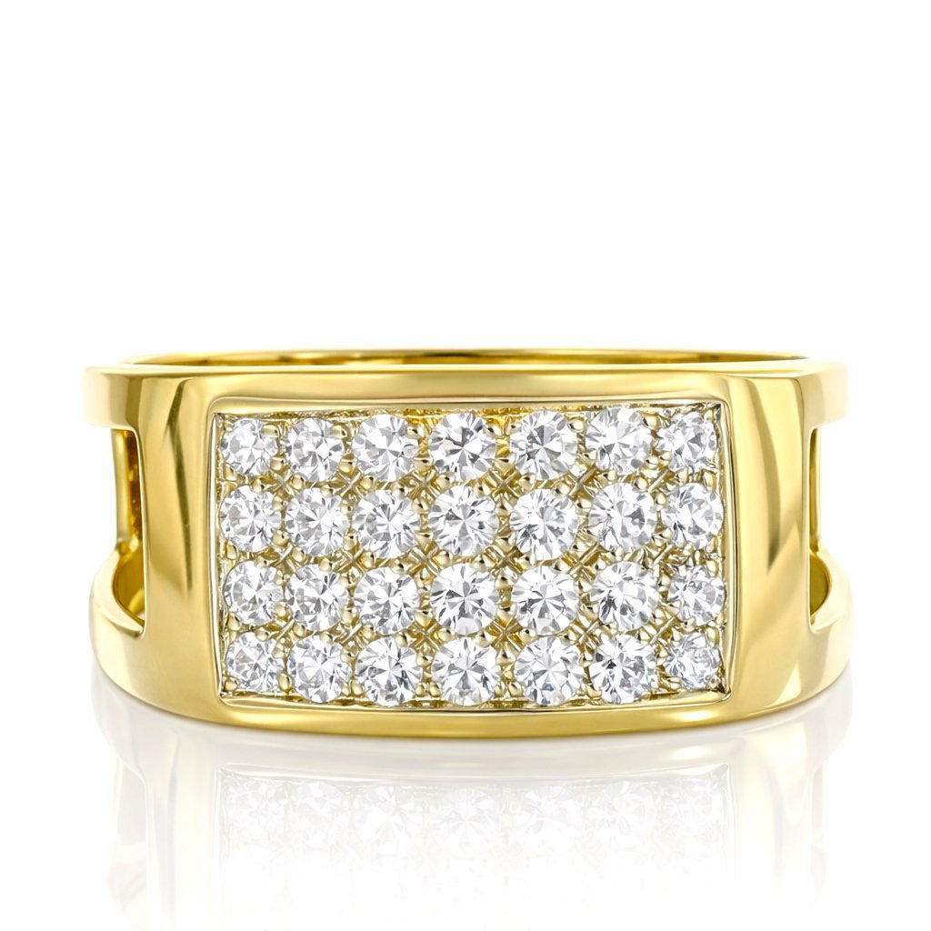 Anello - 18 carati Oro giallo - 0.56ct. tw. Diamante (Naturale) - Made in Italy - Handmade