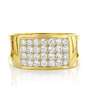 Anello - 18 carati Oro giallo - 0.56ct. tw. Diamante (Naturale) - Made in Italy - Handmade