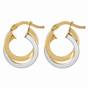 Orecchini - 18 carati Oro giallo, Oro bianco