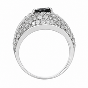 Anello - 18 carati Oro bianco - 4.30ct. tw. Zaffiro - Diamante - Made in Italy - Handmade