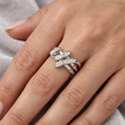 Anello - 18 carati Oro bianco - 0.09ct. tw. Diamante (Naturale) - Made in Italy - Handmade