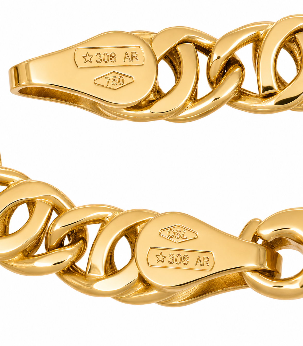 Bracciale - 18 carati Oro giallo - Made in Italy - Handmade