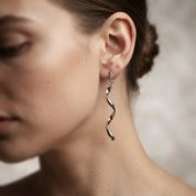 Orecchini - 18 carati Oro bianco - Made in Italy - Handmade