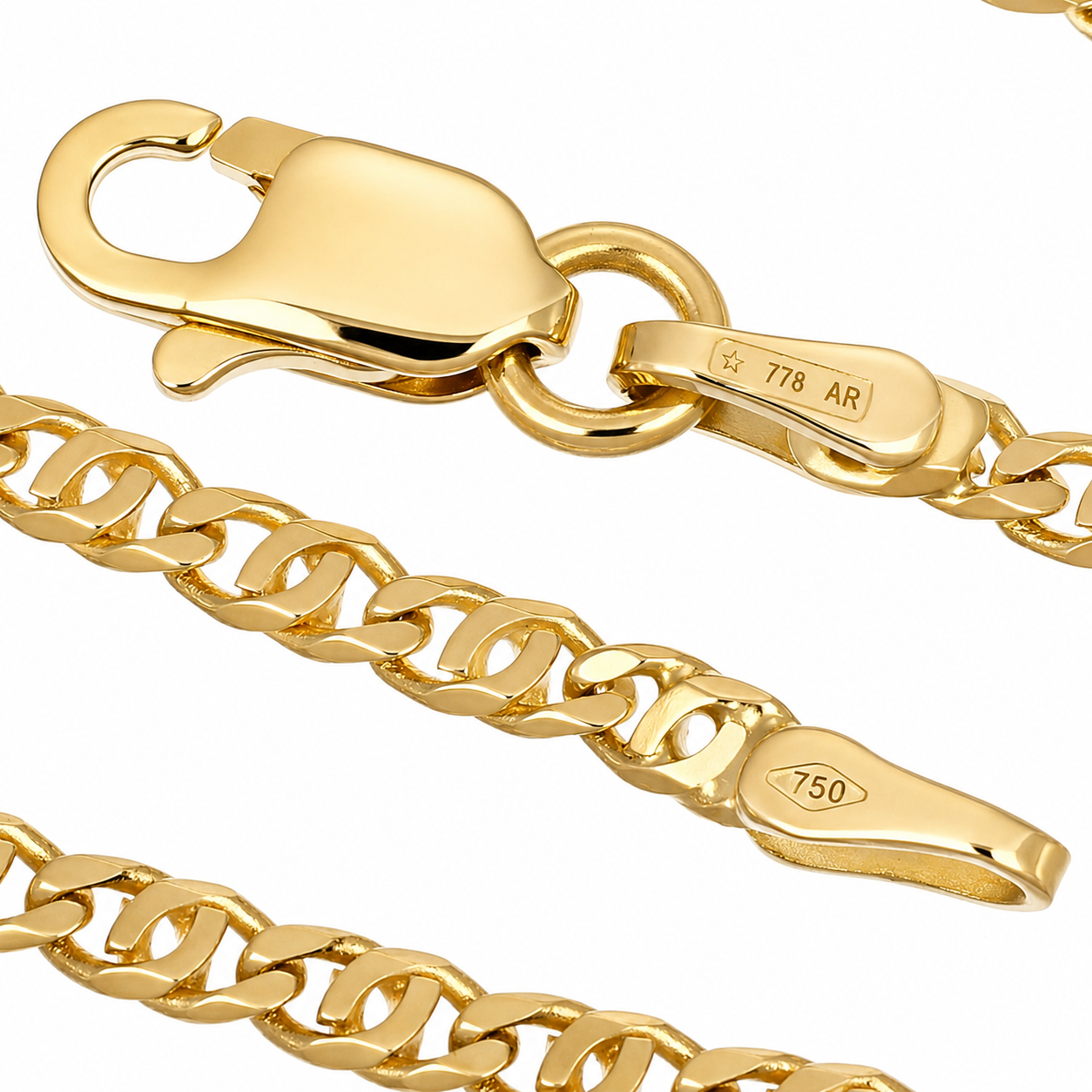 Collana - 18 carati Oro giallo - Made in Italy - Handmade