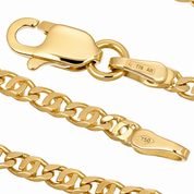 Collana - 18 carati Oro giallo - Made in Italy - Handmade