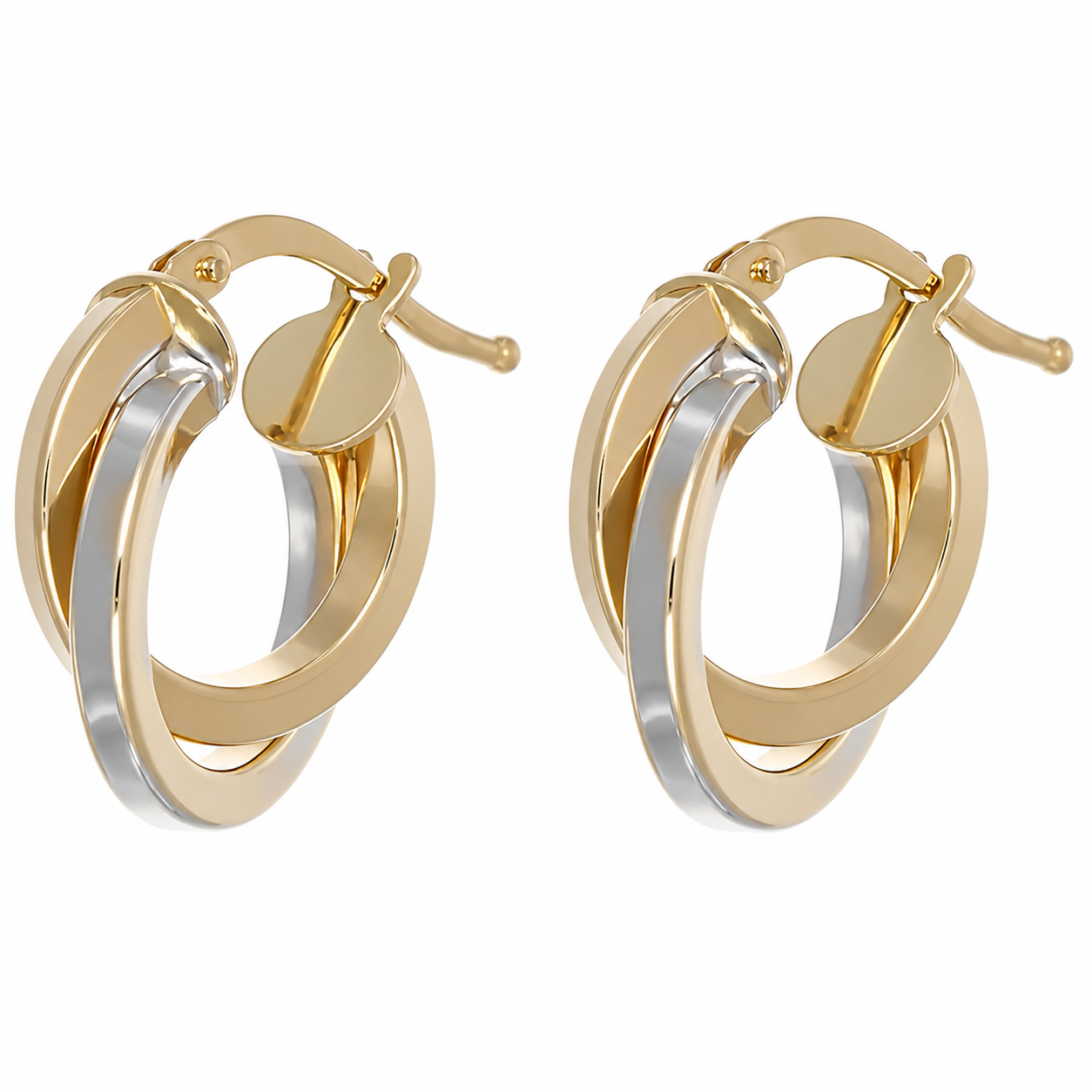 Orecchini - 18 carati Oro giallo, Oro bianco