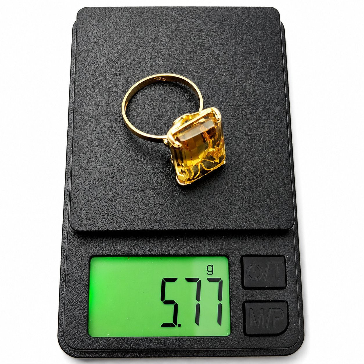 Anello - 18 carati Oro giallo - 8.00ct. tw. Quarzo - Made in Italy - Handmade
