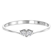 Anello - 18 carati Oro bianco Diamante (Naturale)