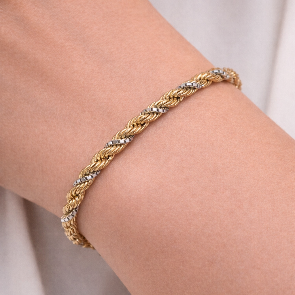 Bracciale - 18 carati Oro bianco, Oro giallo