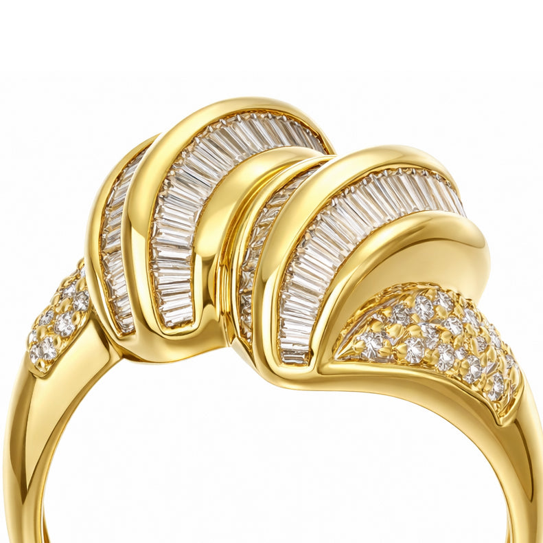 Anello - 18 carati Oro giallo - 2.62ct. tw. Diamante (Naturale) - Diamante