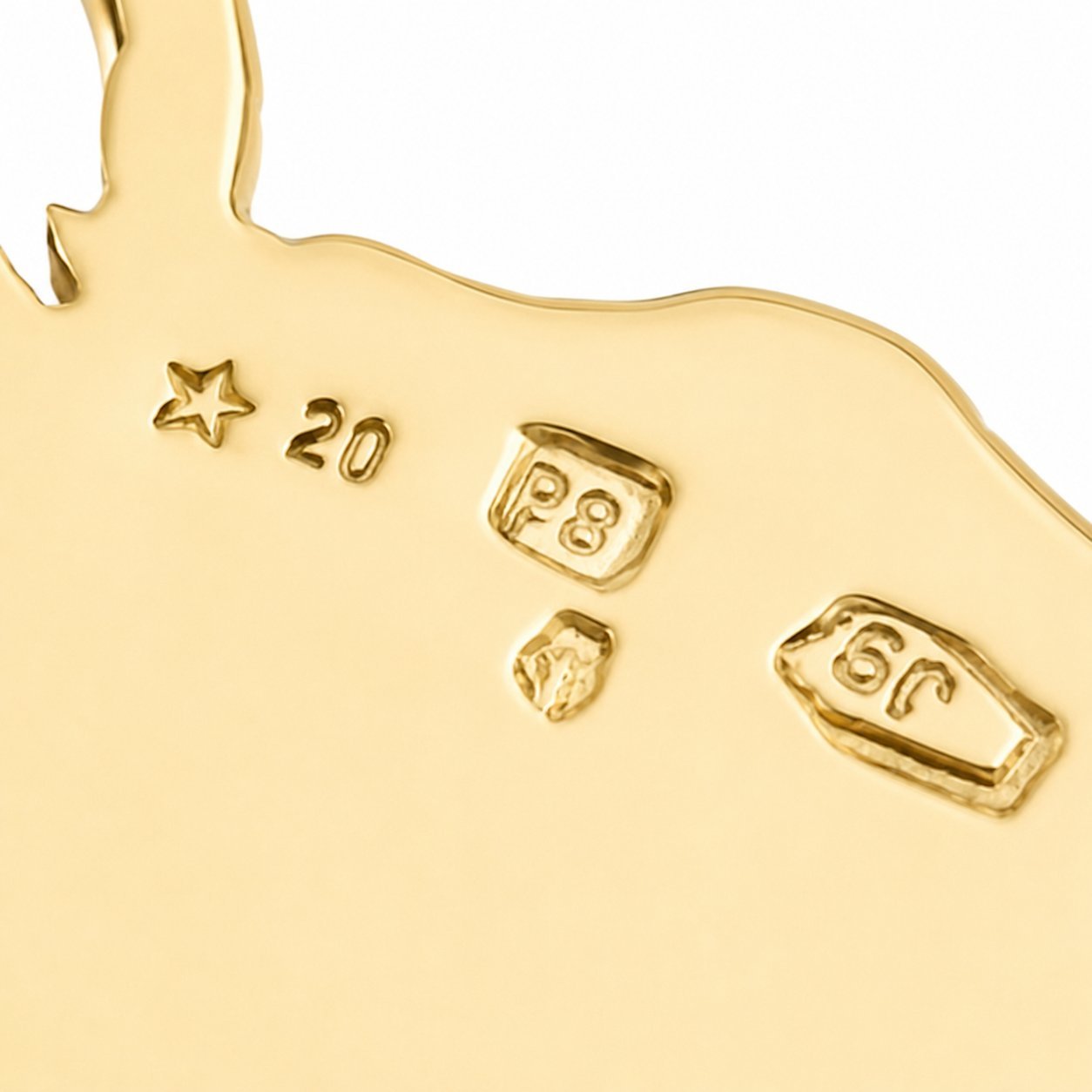 Ciondolo - 18 carati Oro bianco, Oro giallo - 0.02ct. tw. Diamante (Naturale) - Made in Italy - Handmade