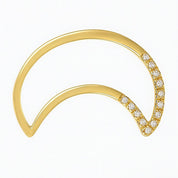 Ciondolo in Oro Giallo 18 carati con n 13 Diamanti da 0.195 Ct tot