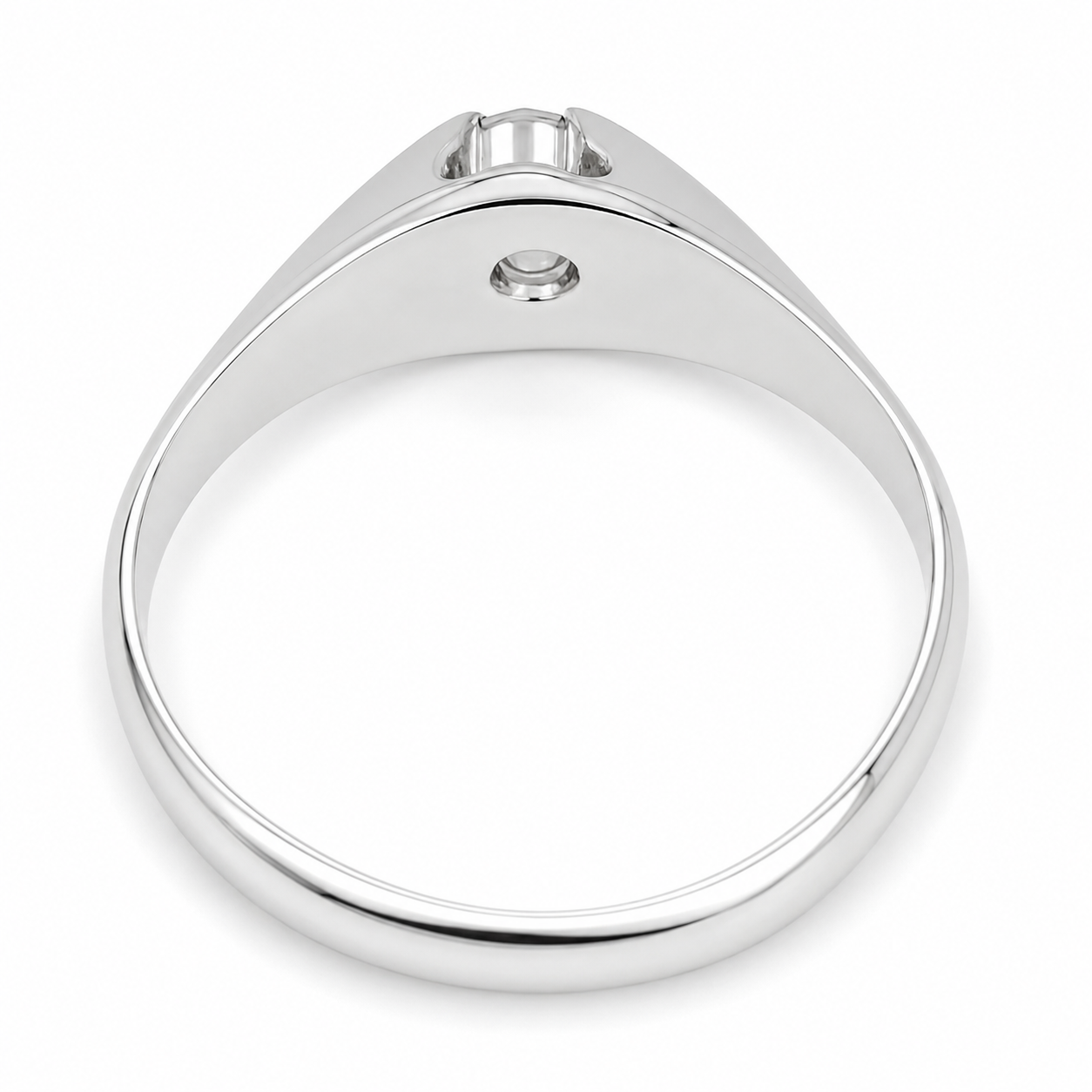 Anello - 18 carati Oro bianco - 0.13ct. tw. Diamante (Naturale) - Made in Italy - Handmade