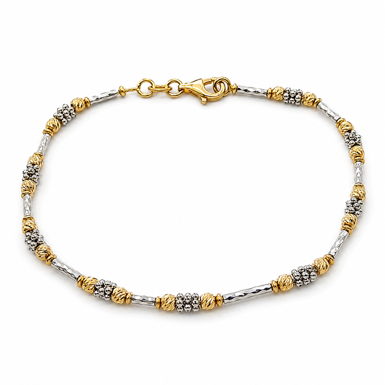 Bracciale - 18 carati Oro giallo, Oro bianco - Handmade - Made in Italy