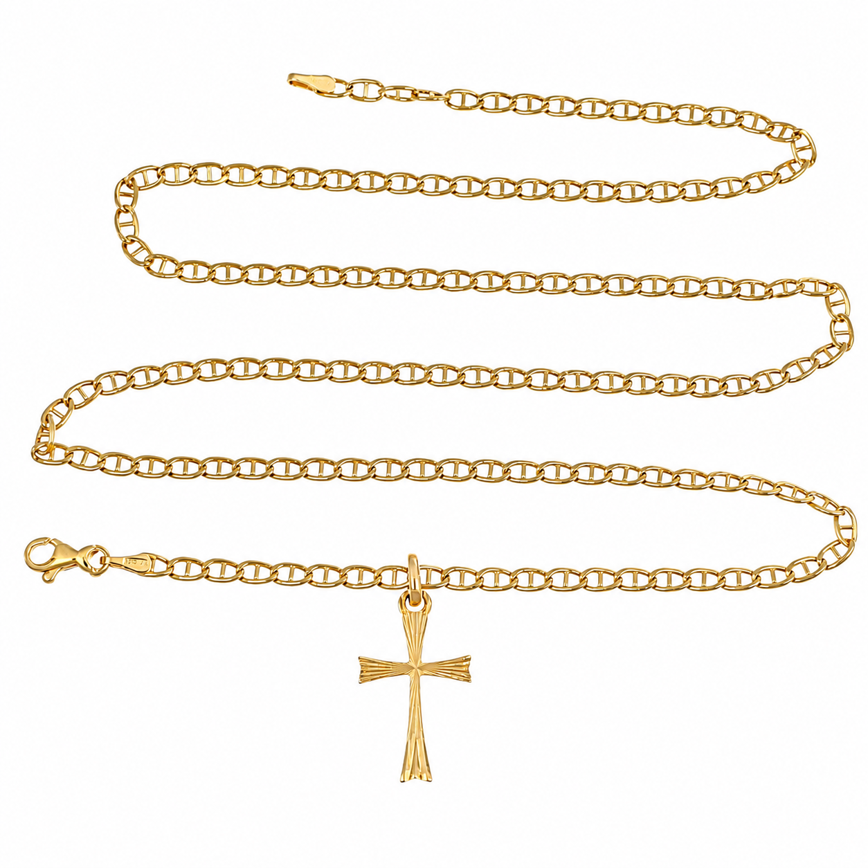 Collana con ciondolo - 18 carati Oro giallo - Made inItaly - Handmade