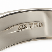 Anello - 18 carati Oro bianco - Made in Italy - Handmade