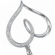 Ciondolo - 18 carati Oro bianco - 0.12ct. tw. Diamante