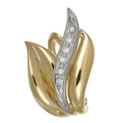 Orecchini - 18 carati Oro bianco, Oro giallo - 0.24ct. tw. Diamante (Naturale)