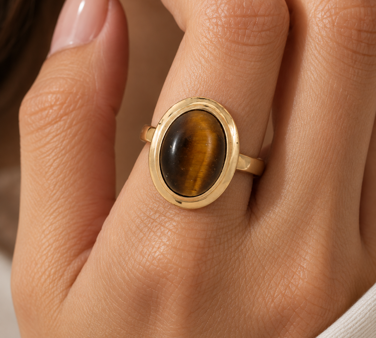 Anello - 18 carati Oro giallo - Made in Italy - Handmade