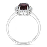 Anello - 18 carati Oro bianco - 2.13ct. tw. Tormalina - Diamante