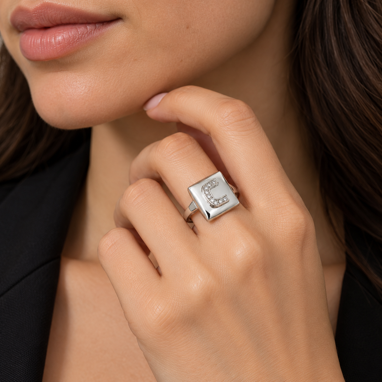 Anello - 18 carati Oro bianco - 0.10ct. tw. Diamante (Naturale) - Made in Italy - Handmade