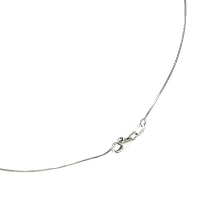 Collana con ciondolo - 18 carati Oro bianco - 0.78ct. tw. Acquamarina - Diamante