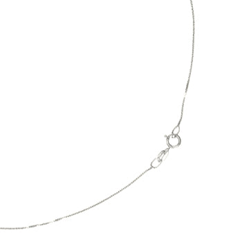 Collana con ciondolo - 18 carati Oro bianco -  0.45ct. tw. Zaffiro - Diamante Collana con ciondolo - 18 carati Oro bianco - 0.45ct. tw. Zaffiro - Diamante