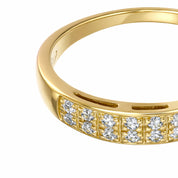 Anello - 18 carati Oro bianco, Oro giallo - 0.14ct. tw. Diamante (Naturale)