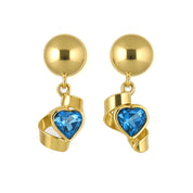 Orecchini - 18 carati Oro giallo - 0.72ct. tw. Topazio