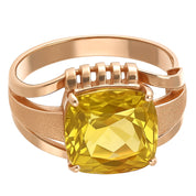 Anello - 18 carati Oro rosa - 3.00ct. tw. Topazio