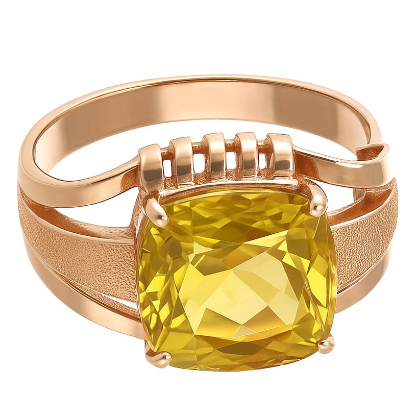 Anello - 18 carati Oro rosa - 3.00ct. tw. Topazio