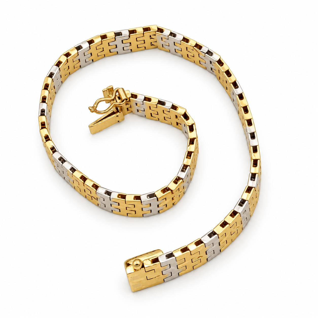 Bracciale - 18 carati Oro giallo, Oro bianco - Made in Italy - HandMade