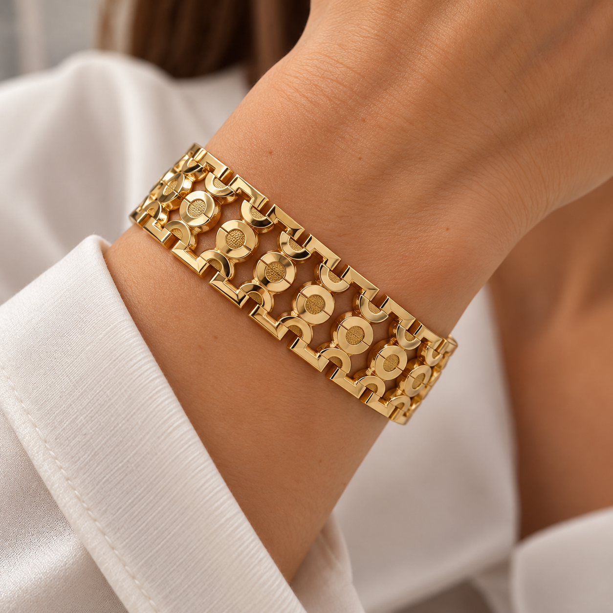 Bracciale - 18 carati Oro giallo - Handmade - Made in Italy