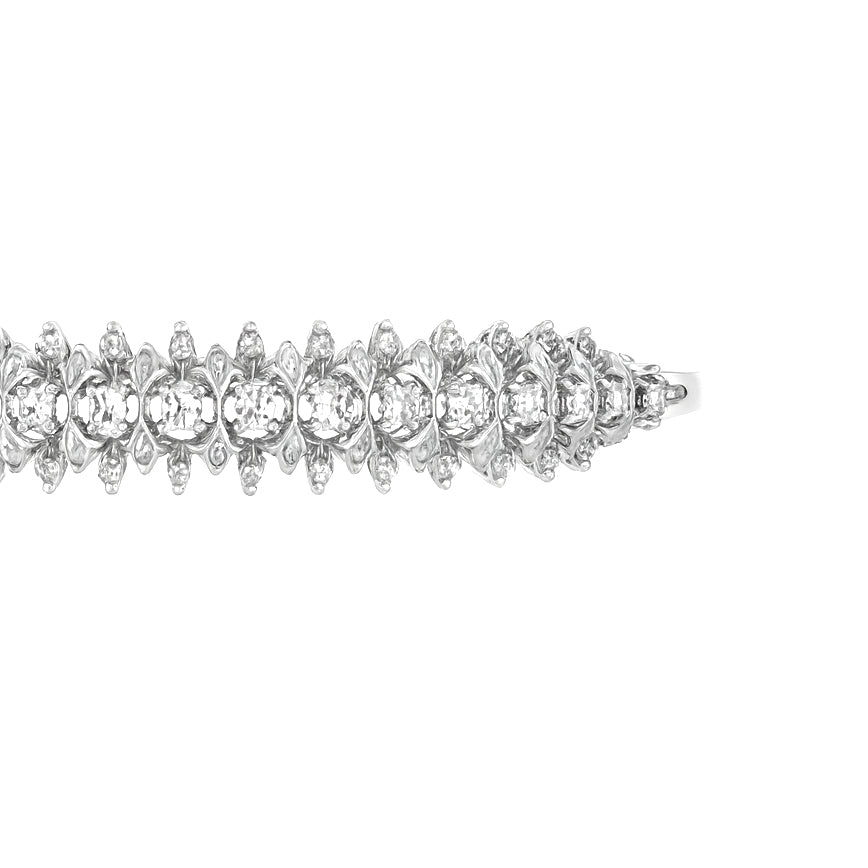 Bracciale - 18 carati Oro bianco - 0.56ct. tw. Diamante (Naturale)