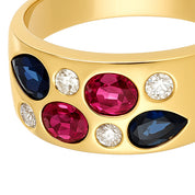 Anello - 18 carati Oro giallo - 0.84ct. tw.