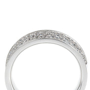 Anello - 18 carati Oro bianco - 0.90ct. tw. Diamante (Naturale)