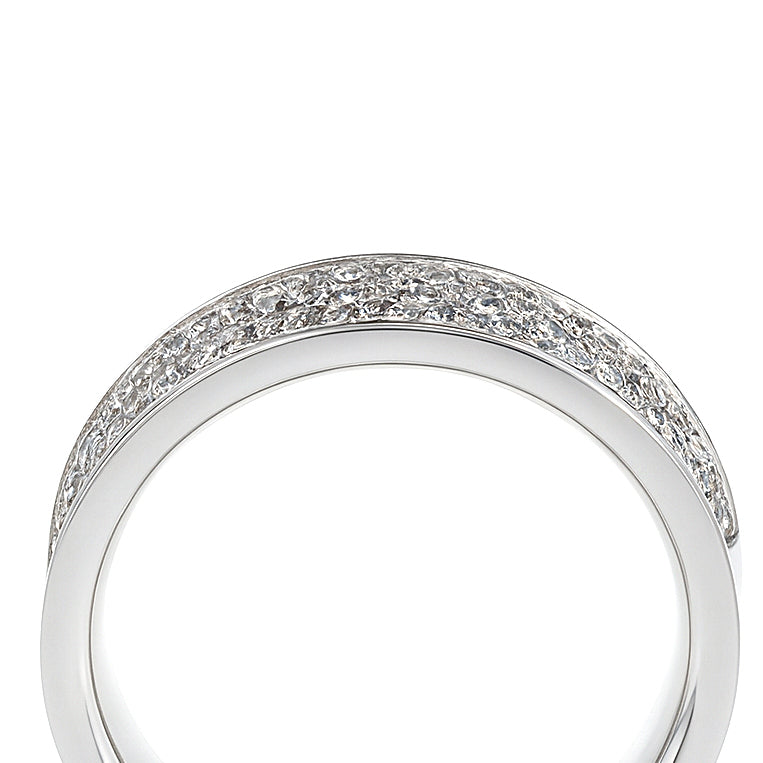 Anello - 18 carati Oro bianco - 0.90ct. tw. Diamante (Naturale)