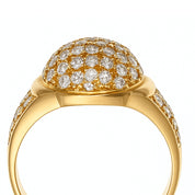 Anello - 18 carati Oro giallo - 0.83ct. tw. Diamante (Naturale)