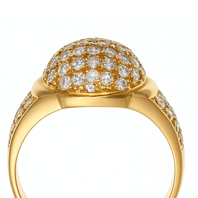 Anello - 18 carati Oro giallo - 0.83ct. tw. Diamante (Naturale)