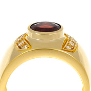 Anello - 18 carati Oro giallo - 1.48ct. tw. Rubino - Diamante