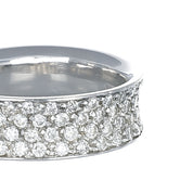 Anello - 18 carati Oro bianco - 0.90ct. tw. Diamante (Naturale)