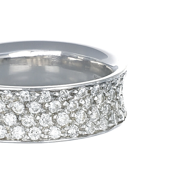 Anello - 18 carati Oro bianco - 0.90ct. tw. Diamante (Naturale)