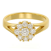 Anello - 18 carati Oro giallo - 0.47ct. tw. Diamante (Naturale)