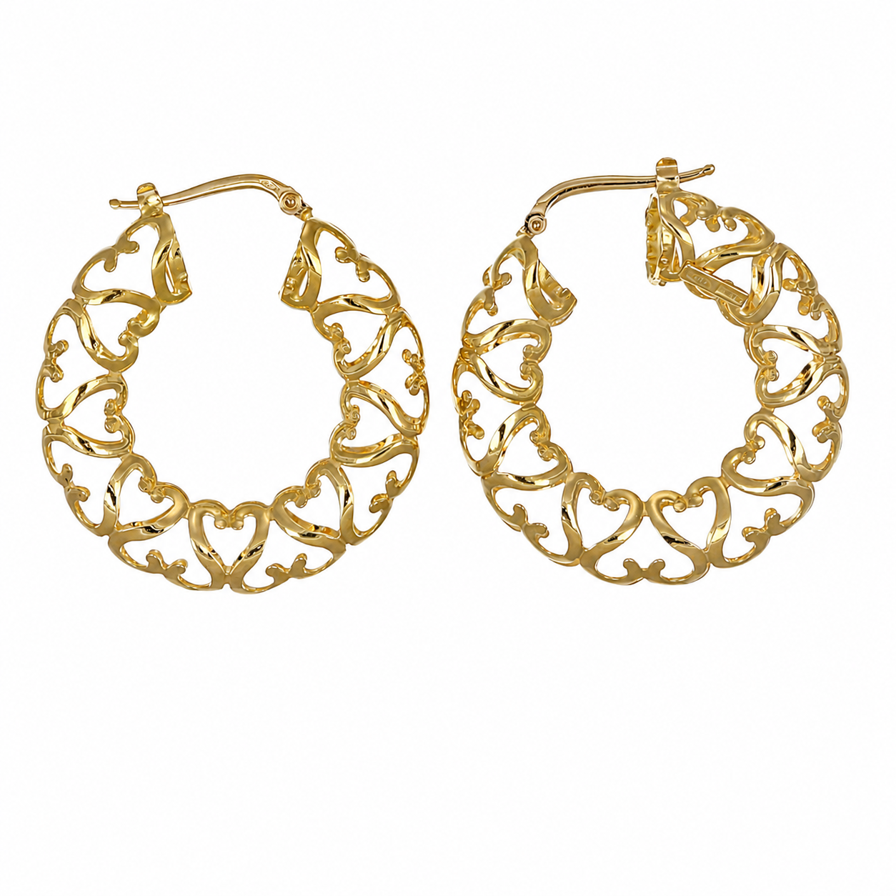 Orecchini - 18 carati Oro giallo - Made in Italy - Handmade