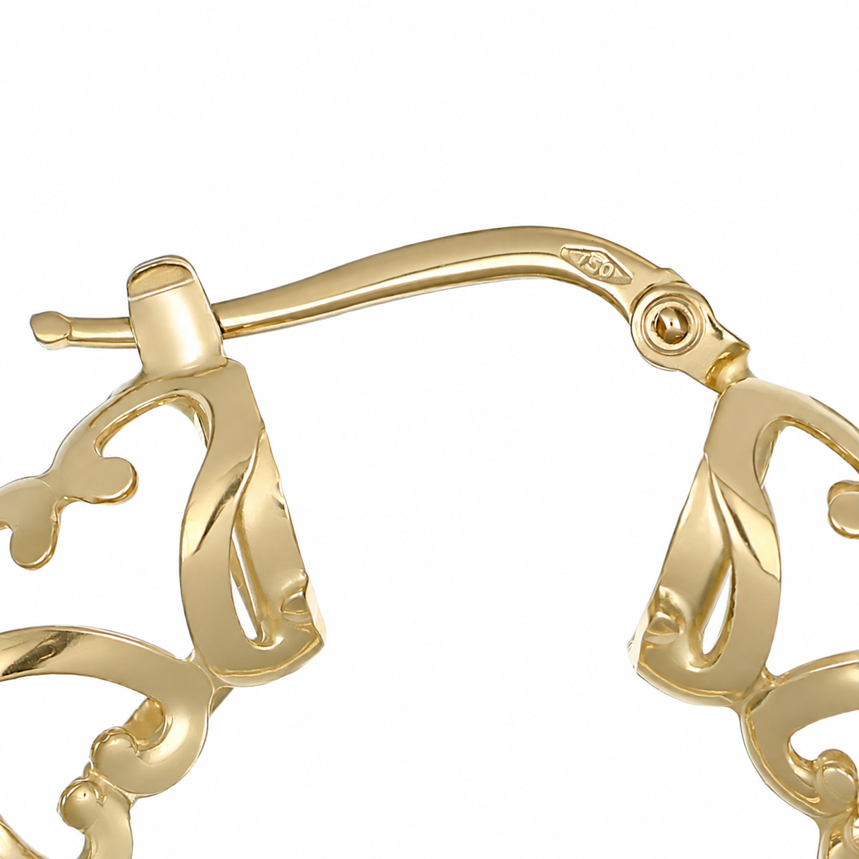Orecchini - 18 carati Oro giallo - Made in Italy - Handmade